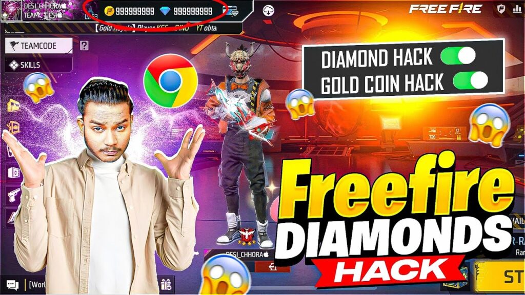 how to hack Free Fire diamond