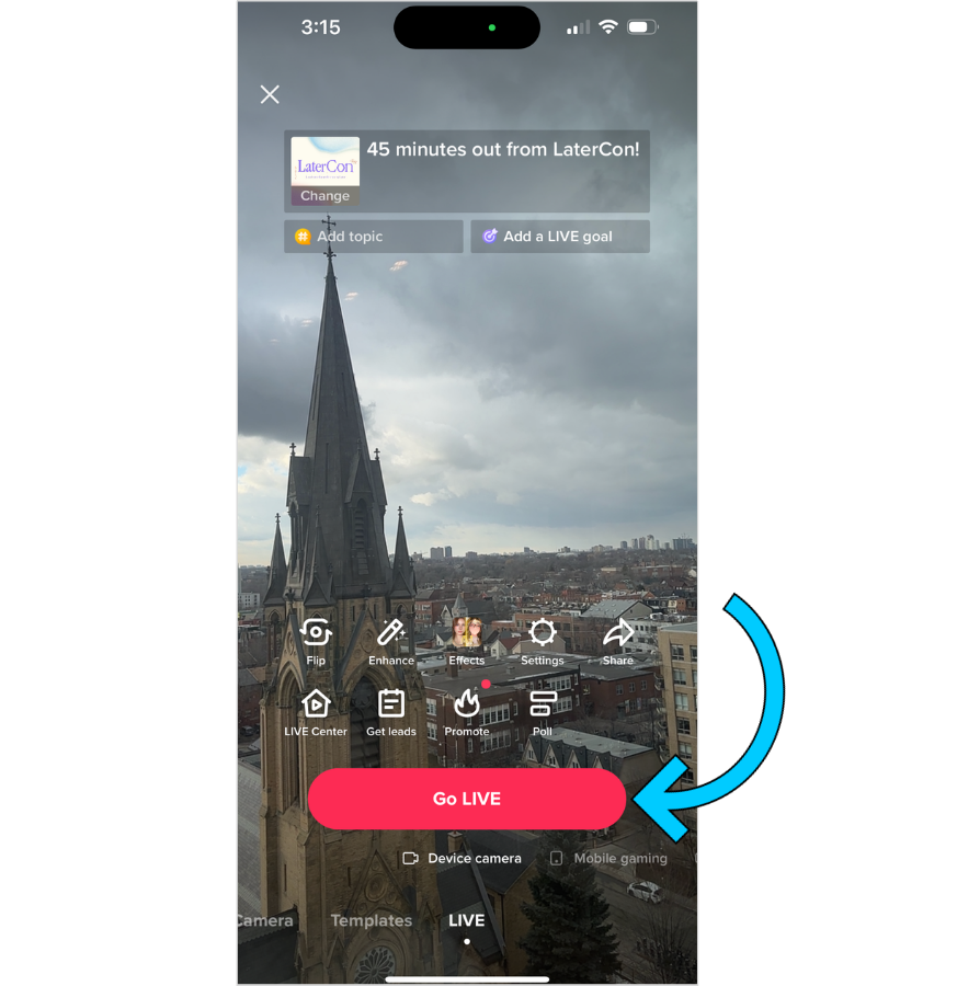 how to go live on TikTok